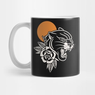 Panther rose tattoo Mug